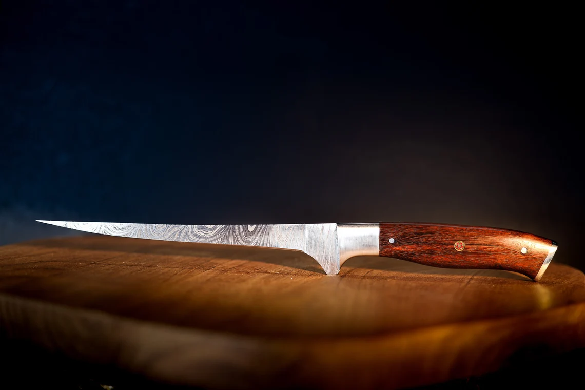 Best Fillet Knife / Damascus Steel / Fishing Knife / Handmade Fillet Knife  / Fixed Blade Knife / Boning Knife / Best Gift For Woman's & Men's / Full  Tang / Leather Sheath - Chef Knives